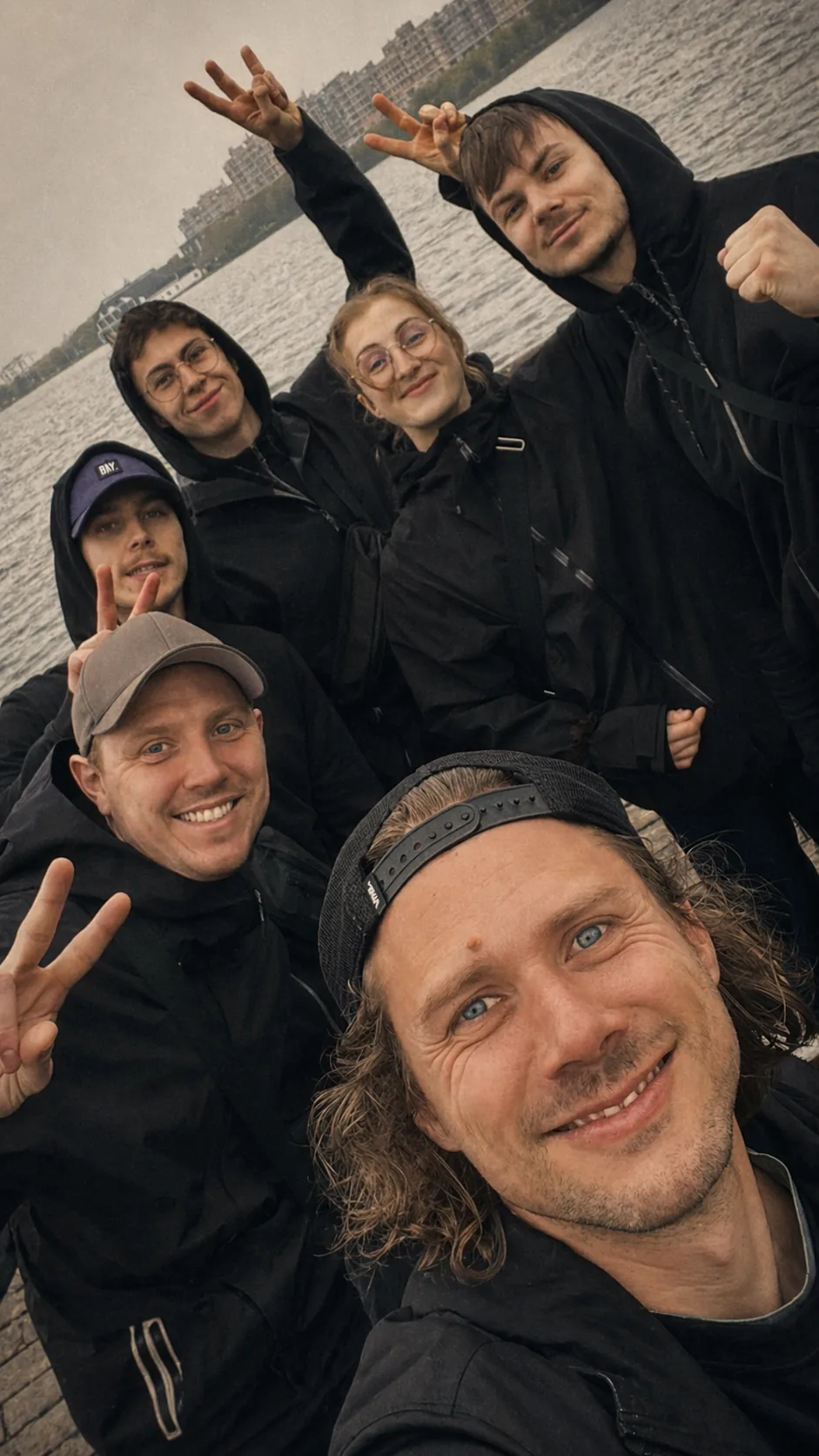 Team-Selfie mit dem Speed-Nationalkader